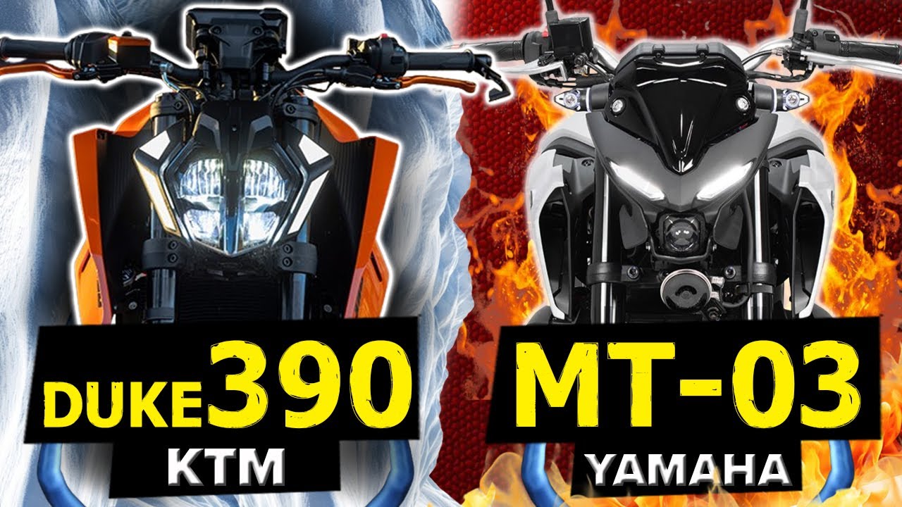 KTM DUKE 390 vs YAMAHA MT-03