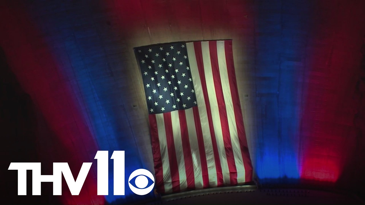 Hoover Dam debuts patriotic light ceremony