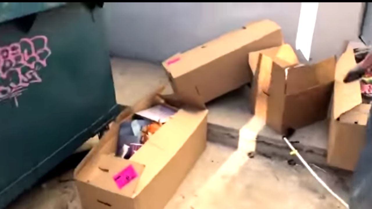 MICHAELS DUMPSTER HAS SEVEN BOXES OF FREE STUFF