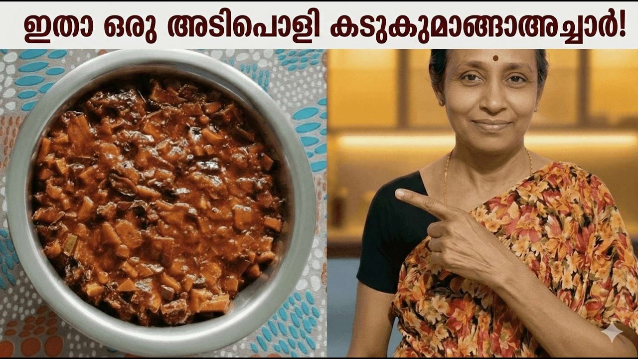ഇതാ  ഒരു  അടിപൊളി കടുകുമാങ്ങാഅച്ചാർ! Kerala traditional mustard mango pickle.
