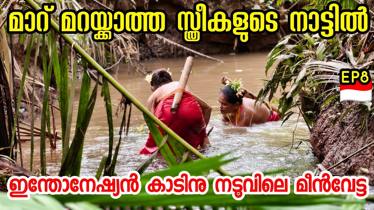 EP8 മാറ് മറയ്ക്കാത്ത സ്ത്രീകളുടെ നാട്ടിൽ A Day With Mentawai Women's ഇവരുടെ കാട്ടിലെ മീൻവേട്ട