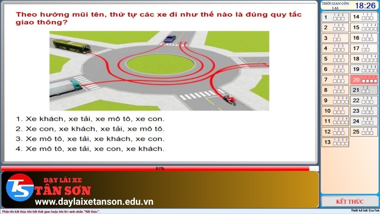 Dạy Nghề Tân Sơn | Giáo Án Học Lý Thuyết 250 Câu Hỏi Thi Bằng Lái Xe Hạng A1 và Hạng A Năm 2025