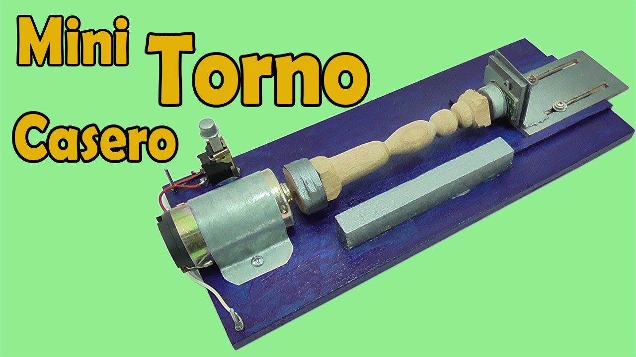 Cómo hacer un Super Mini Torno (Muy fácil de hacer)