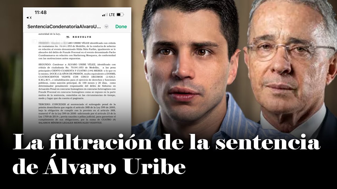 Las razones detrás de la FILTRACIÓN de la sentencia de Álvaro Uribe: ¿Qué sabía Tomás Uribe?