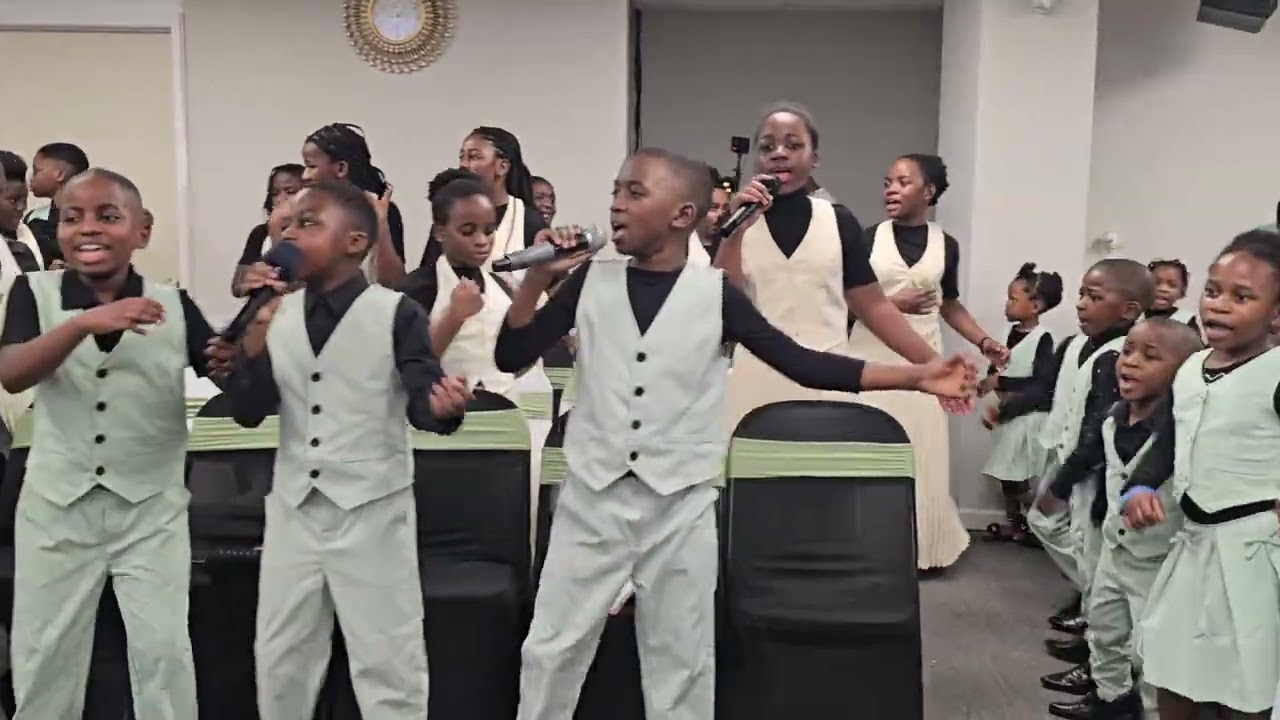 The WPC Lexington KY Xrismas Day.Sunday school on the Stage with Praising & Worshipping God. 