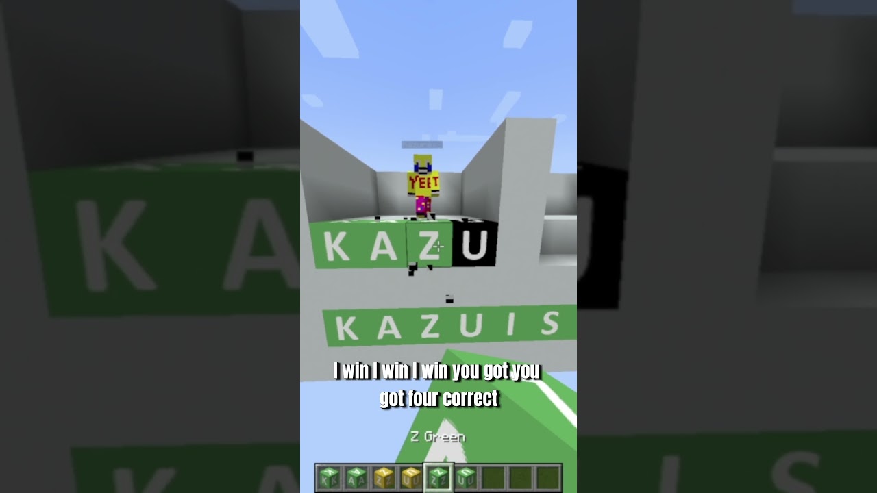 No way he guessed it!! #shorts #minecraft #gaming #minigames #funny