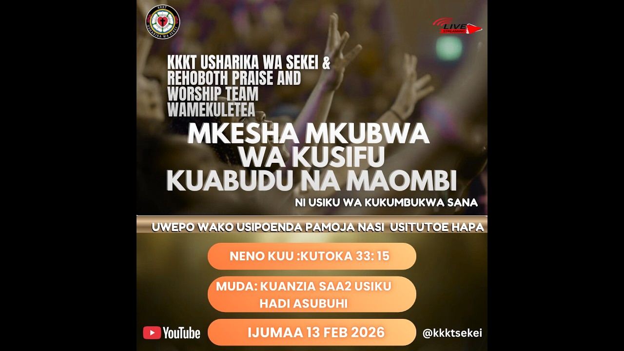 Live Mkesha  wa Kuomba kusifu  na Kuabudu
