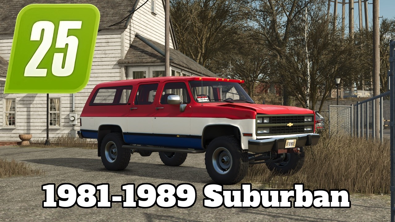 В центре внимания модификация для FS25 — Suburban 1981-1989 годов!