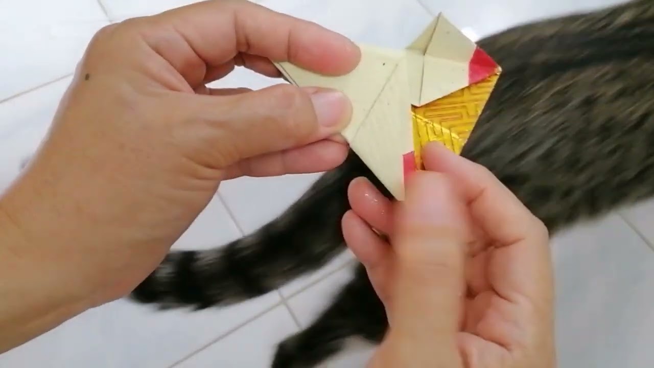 Silver and Gold Joss Paper Ingots (complicated folding)