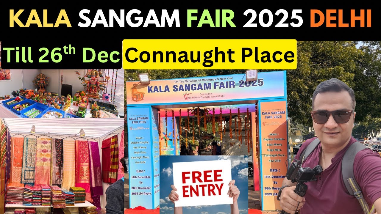 Kala sangam fair 2025 Connaught place delhi / kala sangam mela 2025 delhi / delhi mela 2025