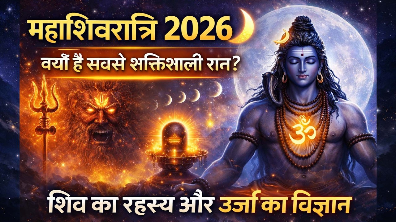 महाशिवरात्रि 2026 🌙 क्यों है सबसे शक्तिशाली रात? | शिव का रहस्य और ऊर्जा का विज्ञान #shivratri #shiv