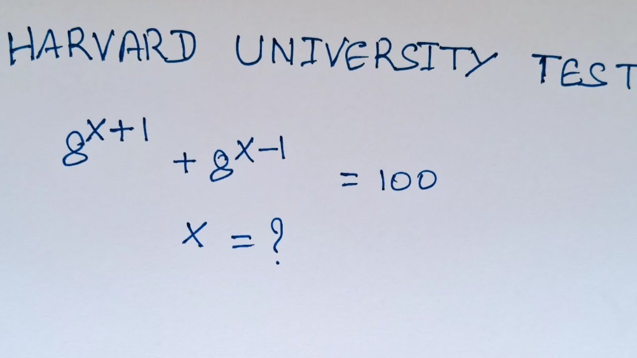 Solving a Lengthy Exponential Math Problem| Can You Crack This Harvard University Test?| #trending 