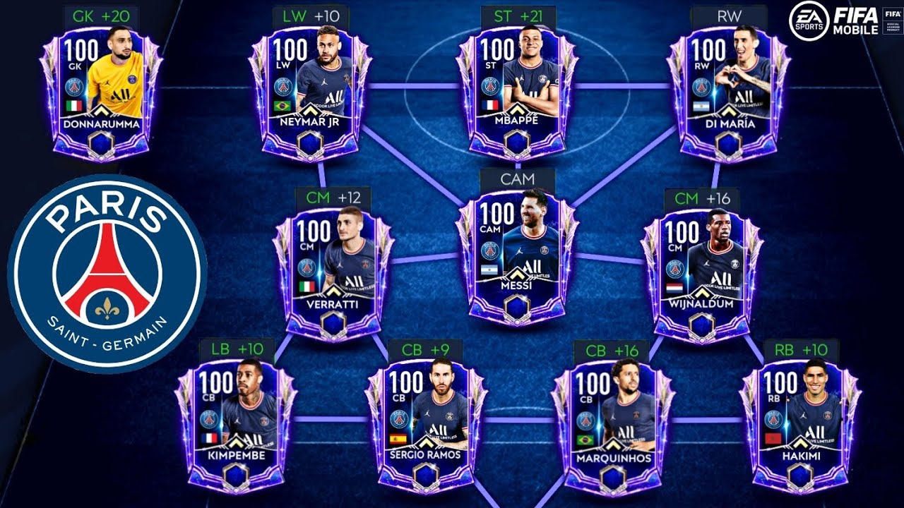 PSG 2022 Treble/UCL Winning Squad?!? | Can PSG win the UCL?! Ft. Messi and Ramos | FIFAMOBILE 21