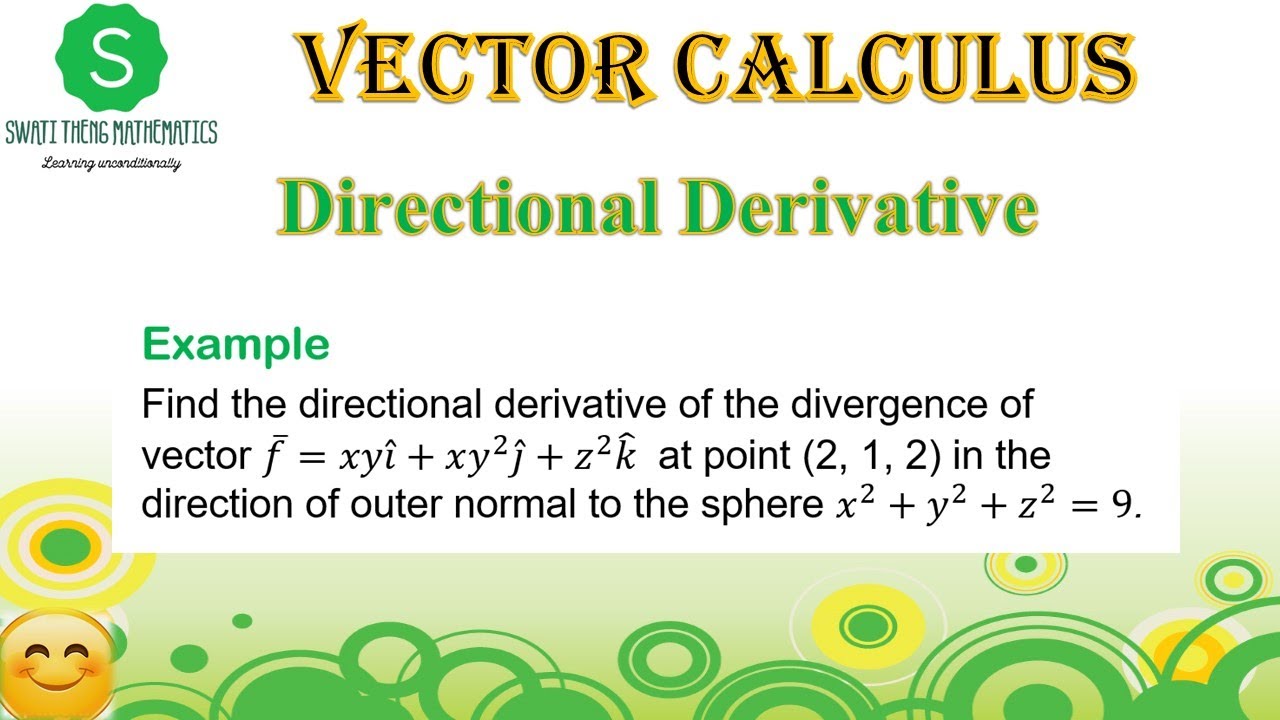 Directional Derivative important concepts and example || Vector Calculus bsc maths, BE maths
