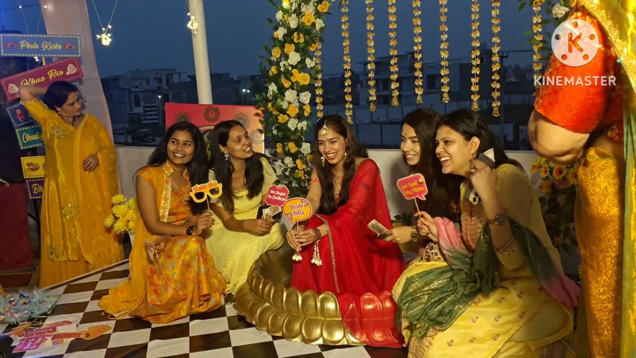 आज दुल्हन को हल्दी भी लग गई सबने खूब सारा डांस किया