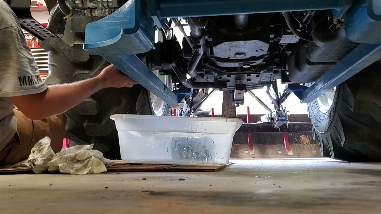 LS Tractor Hydrolic Filter Change