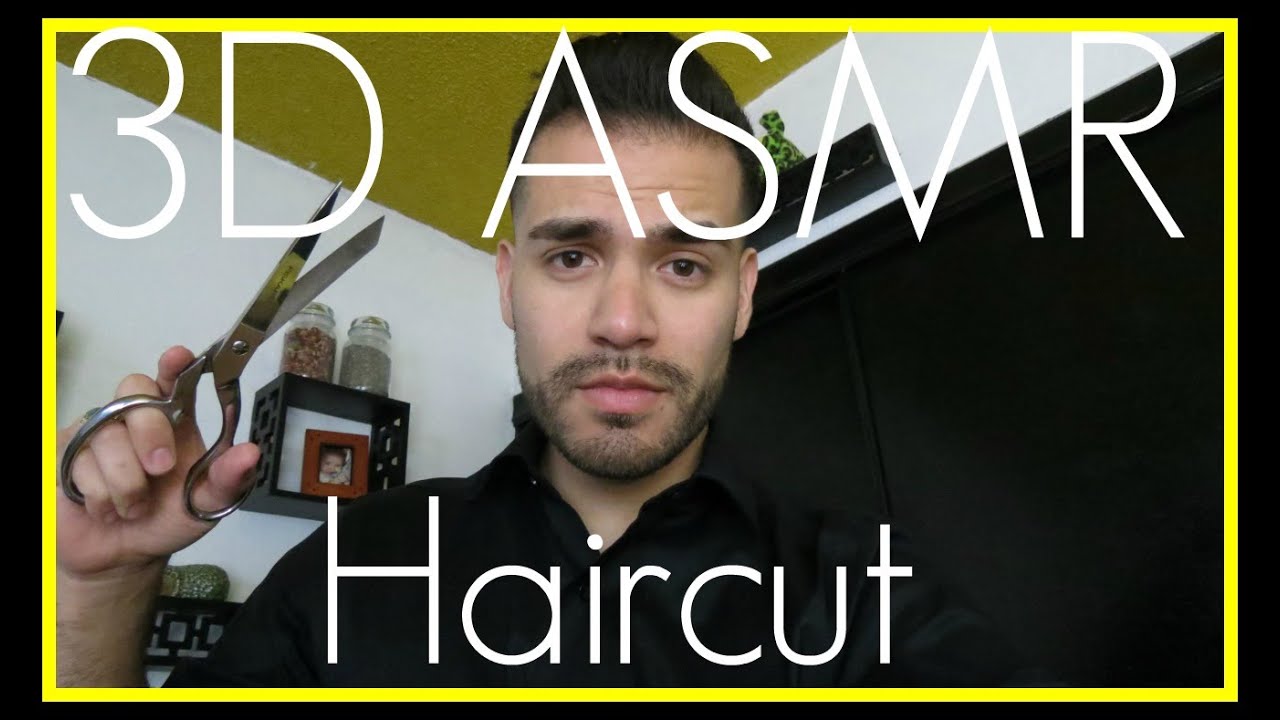 3D ASMR - Haircut Roleplay for Sleep (Hair Cutting Scissors Sounds & Male Soft Spoken/Whisper)