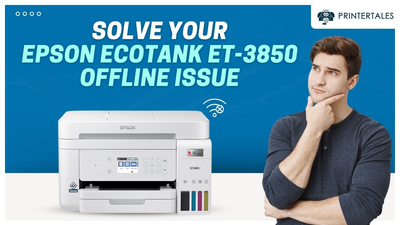 How to Fix Epson EcoTank ET-3850 Printer Offline Issue? | Printer Tales
