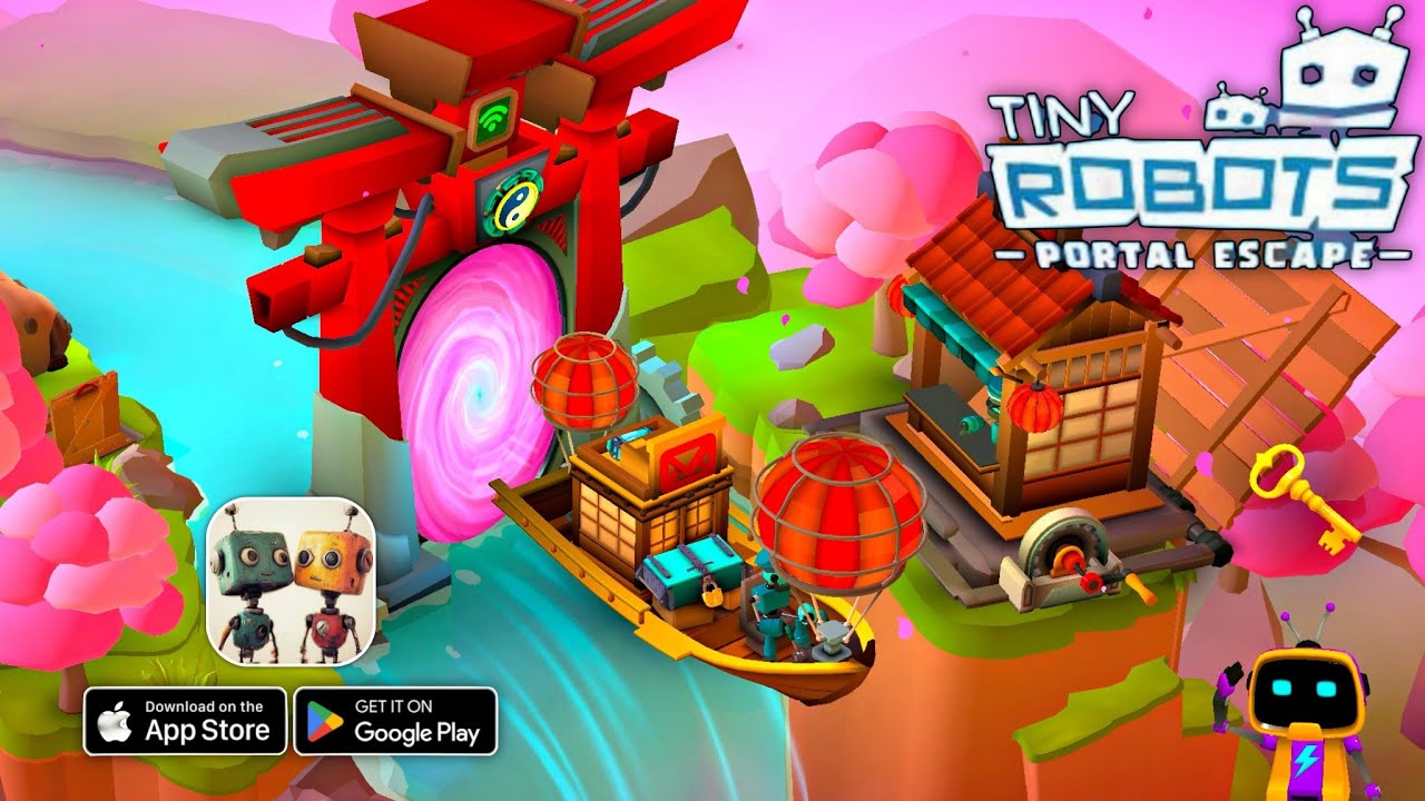 Tiny Robots Portal Escape Gameplay Walkthrough part 1 (Android/iOS)