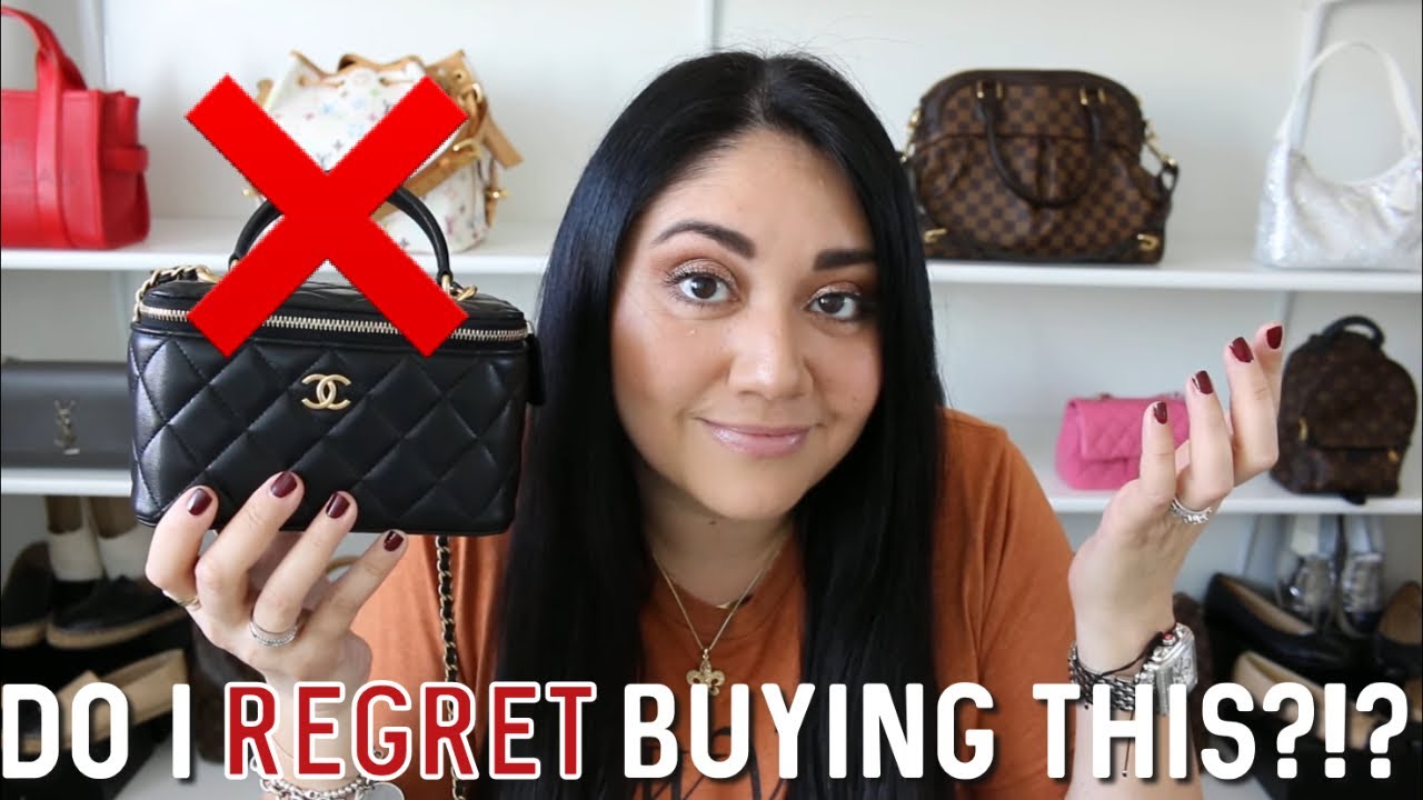 CHANEL CHAIN VANITY W/ TOP HANDLE | Mini Review + WIMB