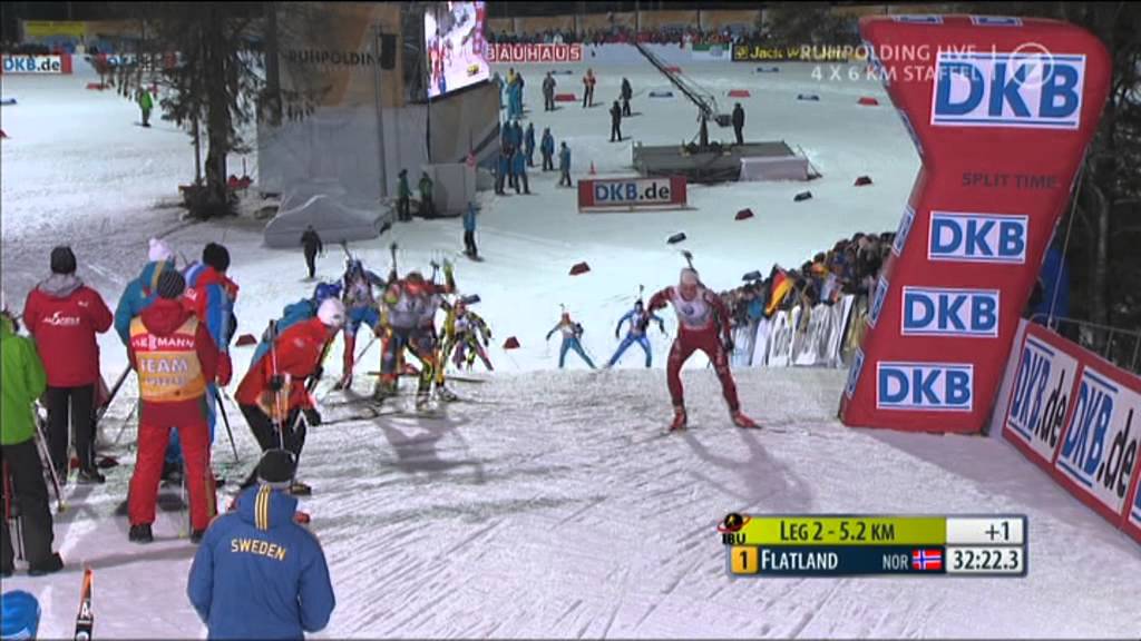 Biathlon Staffel der Damen in Ruhpolding 2013