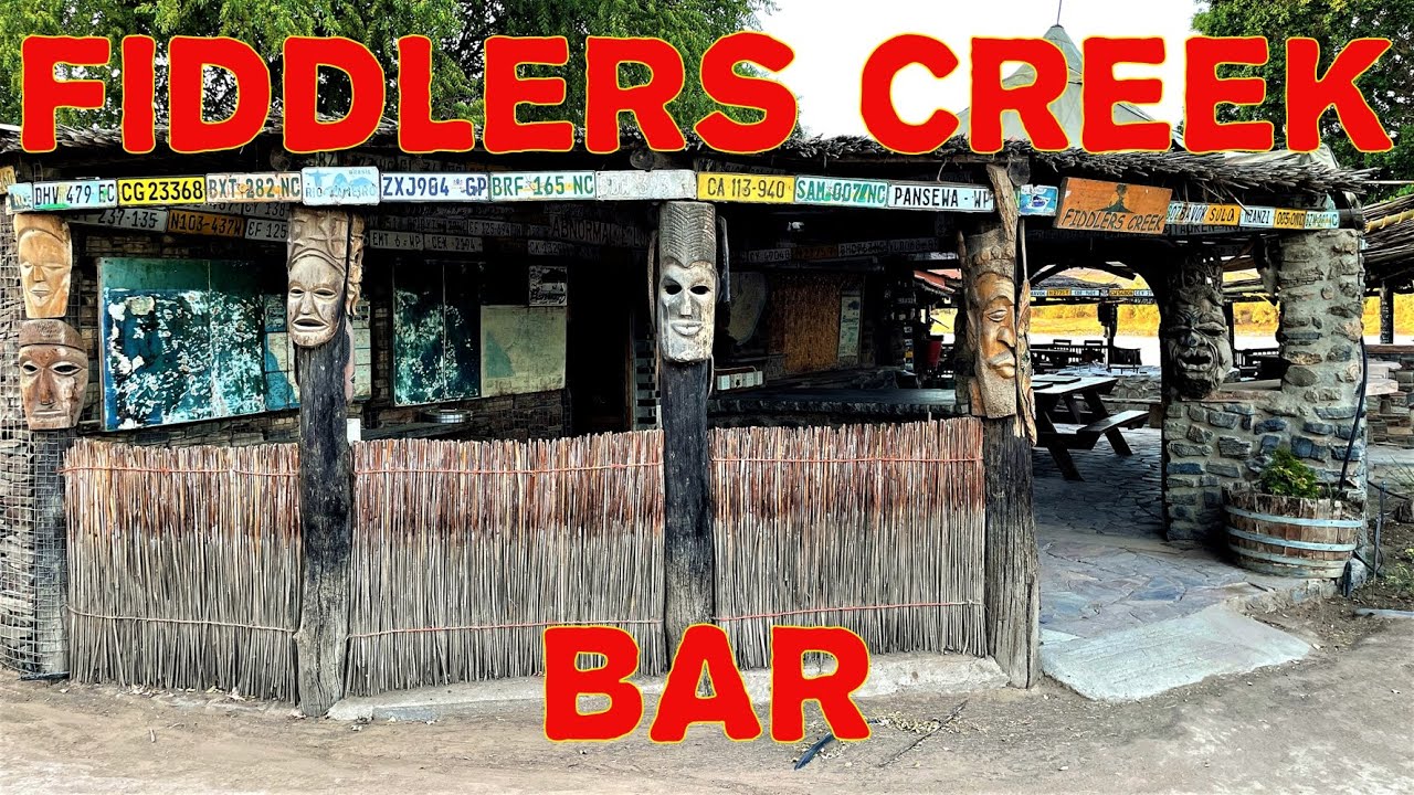 Fiddlers Creek Camp bar in Vioolsdrift, Orange River, Northern Cape, South Africa