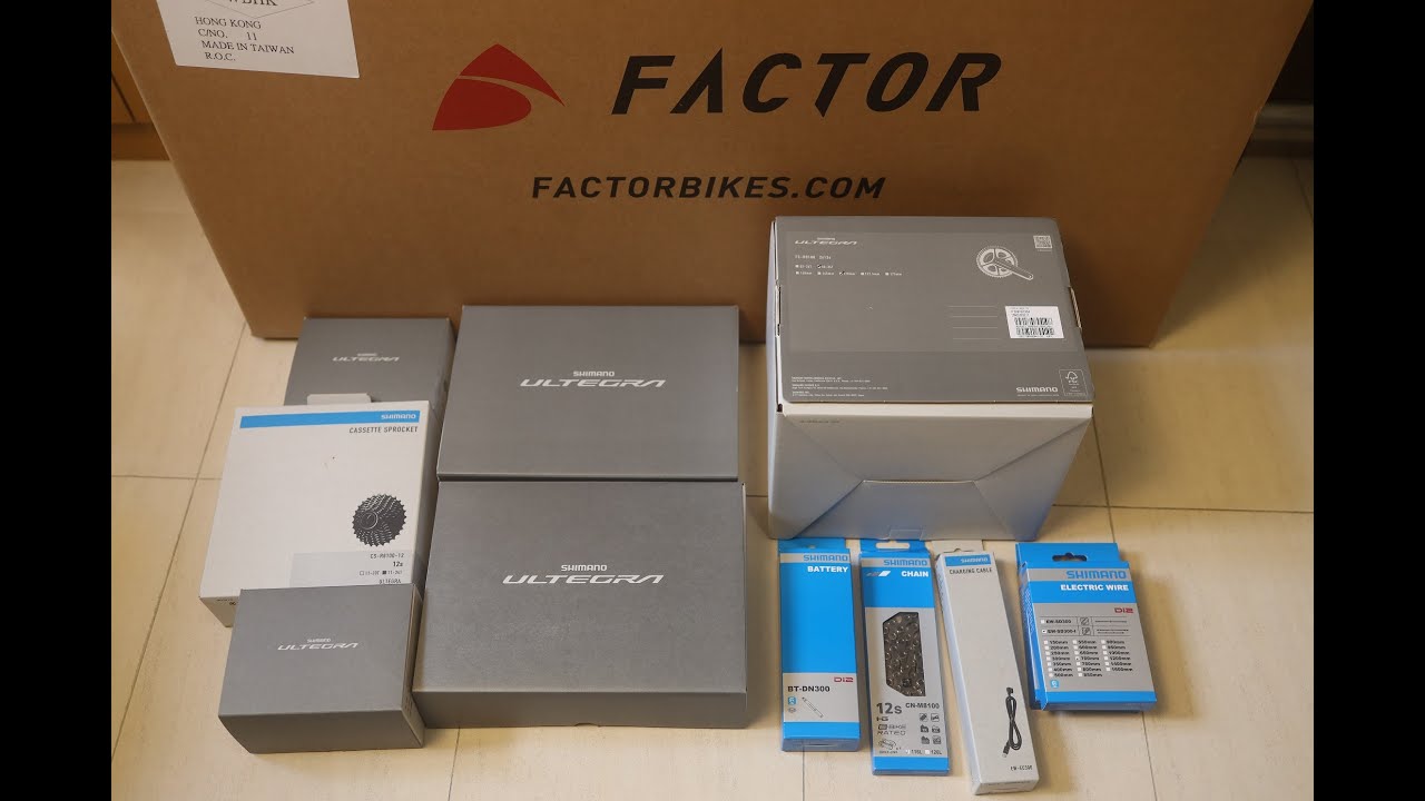 Shimano 12 spd R8170 Ultegra Di2 Unboxing, weight and setup WIRELESS