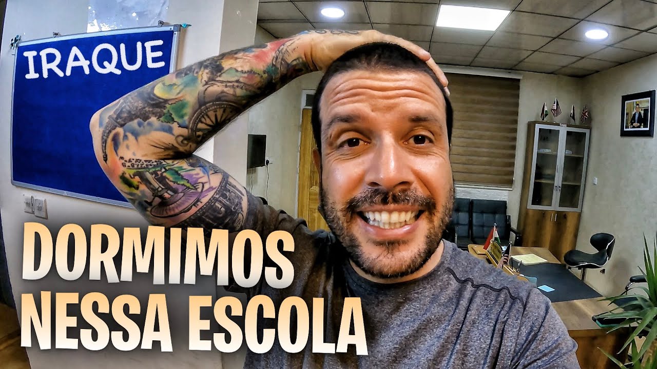 DORMIMOS EM UMA ESCOLA NO IRAQUE 😬
