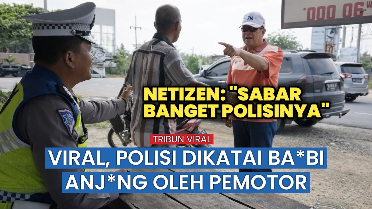 Viral, Kakek ini Nekat Maki Polisi Berulang Kali usai Ditegur Tak Pakai Helm