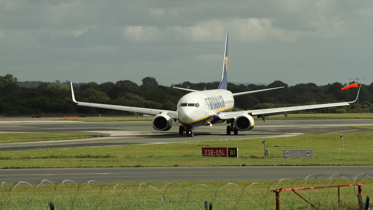 Takeoffs from Manchester Airport