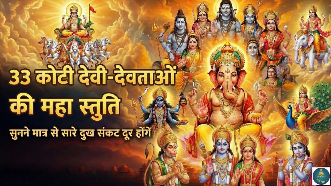 33 कोटि देवी-देवताओं की स्तुति - सम्पूर्ण देवी-देवता कृपा स्तोत्र - Most Powerful All Gods Stuti