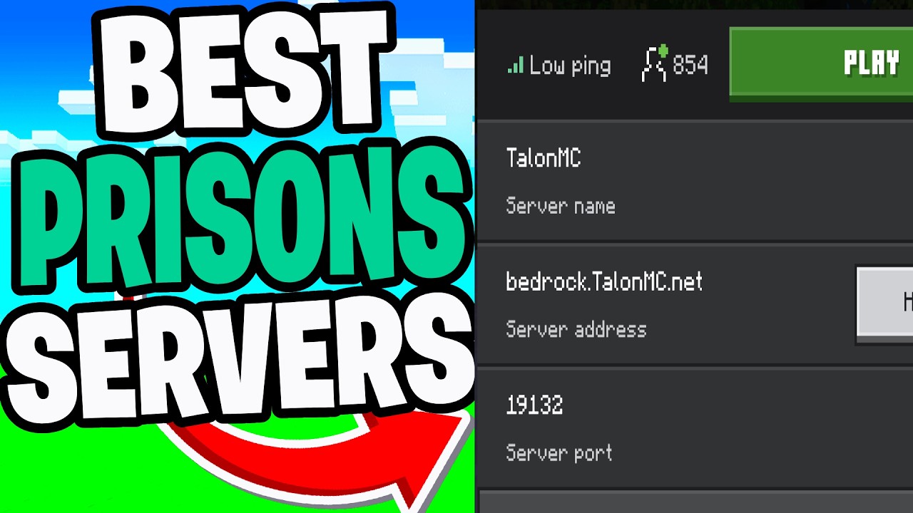 Лучший тюремный сервер для Minecraft Bedrock! - IP-адрес сервера