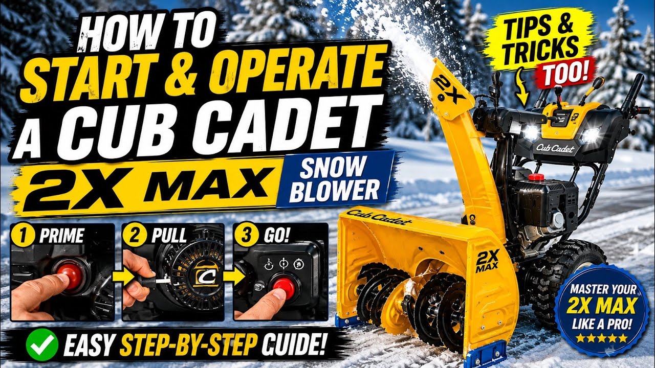 Как запустить и эксплуатировать снегоуборщик Cub Cadet 2X Max | СОВЕТЫ И ХИТРОСТИ!