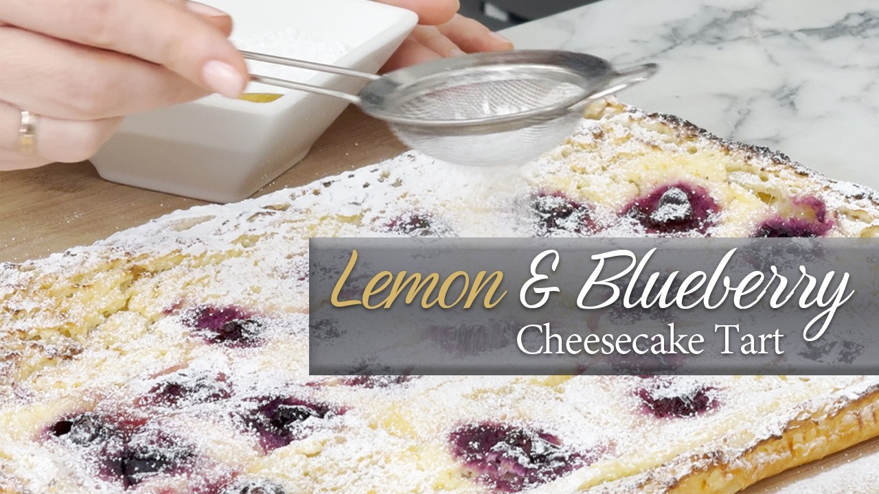 Lemon & Blueberry Cheesecake Tart🍋🫐 | A Fresh Spring Dessert