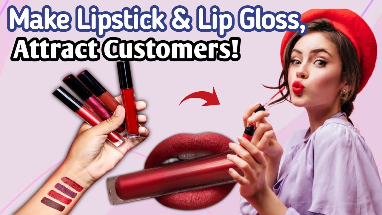 homemade lip gloss tutorial | diy easy lip gloss| diy homemade lip gloss | lip gloss making business