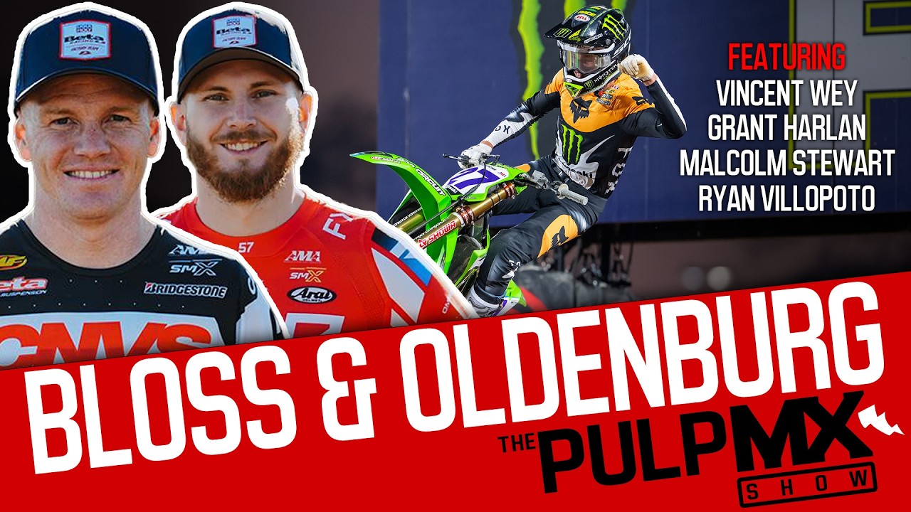 PulpMX Show 659 - Vincent Wey, Malcolm Stewart, Harlan, Villopoto w/ Bloss & Oldenburg in Studio