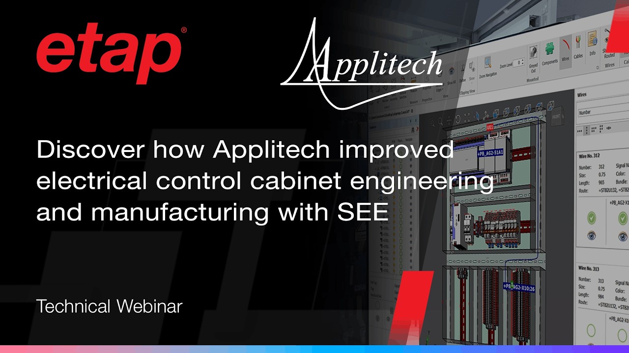 Discover how Applitech improved electrical control cabinet engineering and manufacturing with SEE