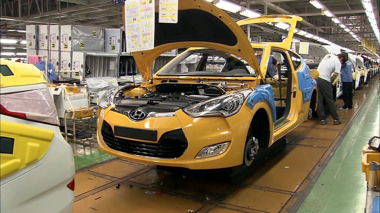 Hyundai Veloster Production at the Ulsan plant, South Korea