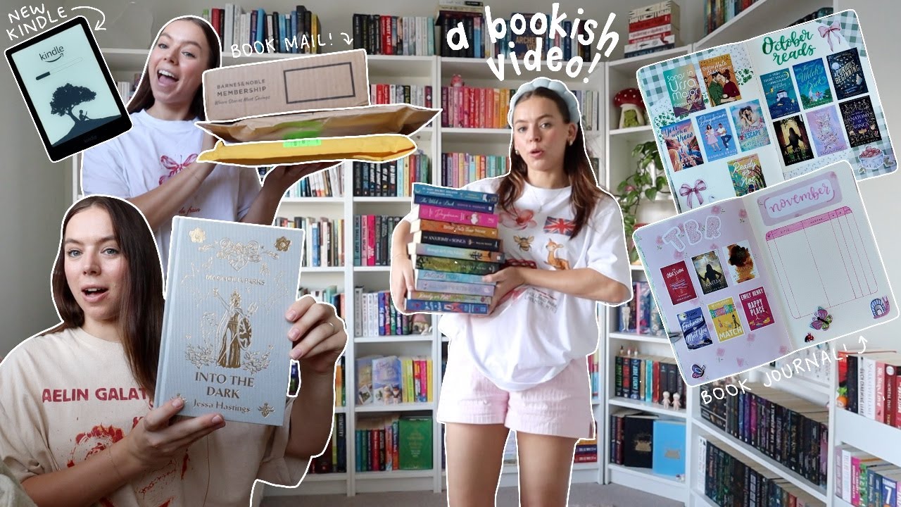 ULTIMATE BOOK VIDEO! 📚 book mail, book journal, organising bookshelves, new kindle, current read!