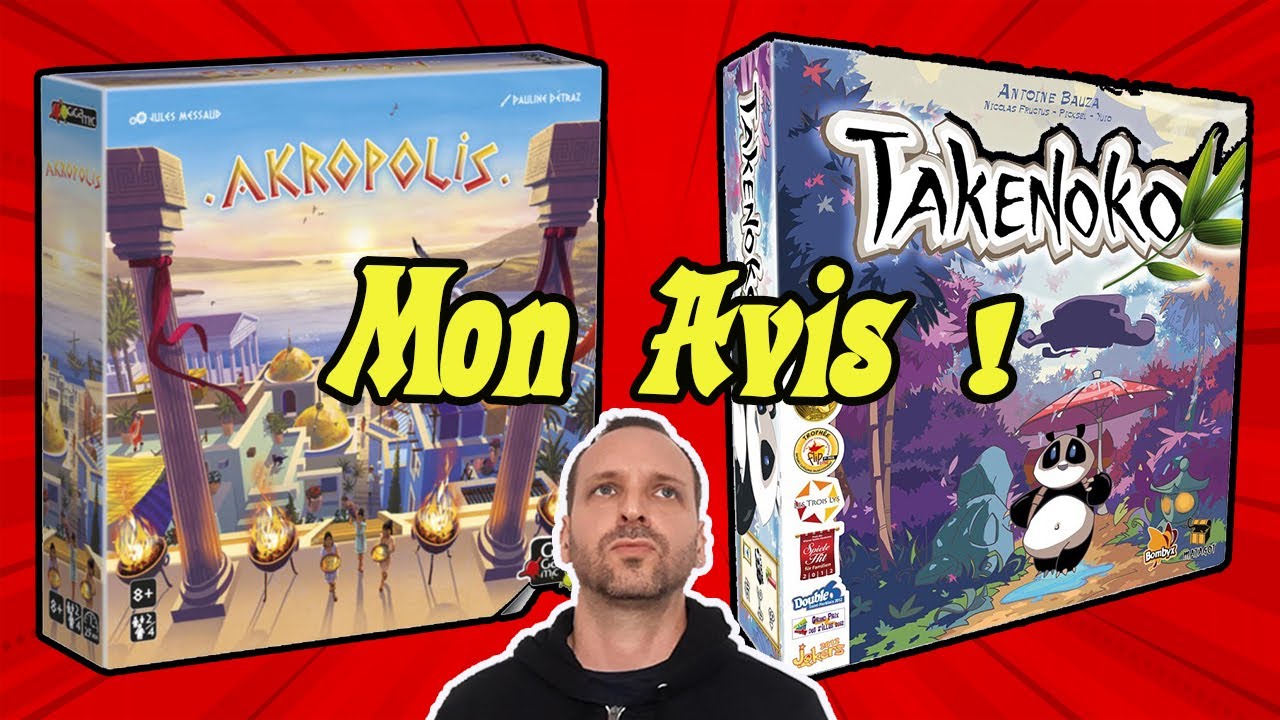 Les JEUX de TUILES... AKROPOLIS / TAKENOKO, Double Critique...