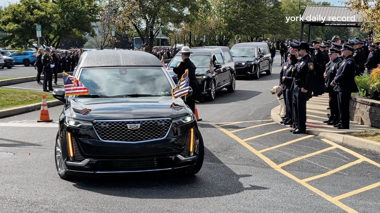 Watch flyover, gun salute for three York County officers killed in the line of duty