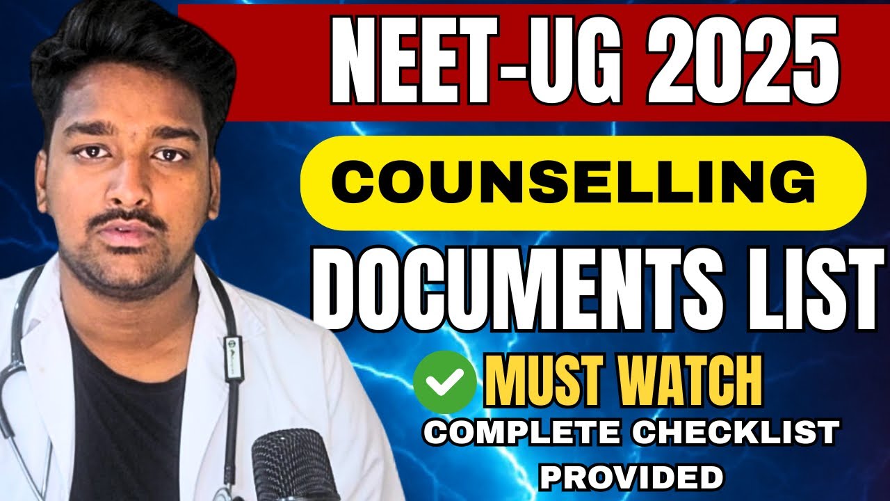 Complete List of Documents Required For NEET-UG 2025 Counselling | Must Watch For New Updates |#neet