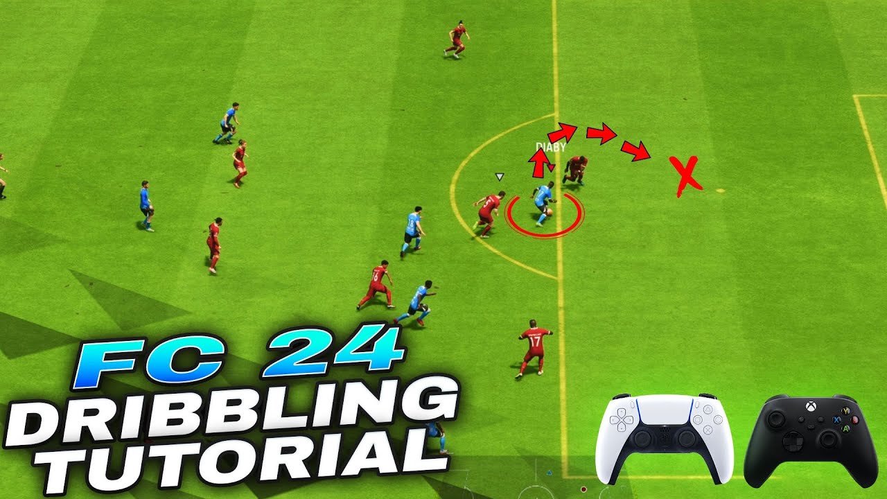 FC 24 Simple Dribbling Trick to Get Past Defenders & Create space