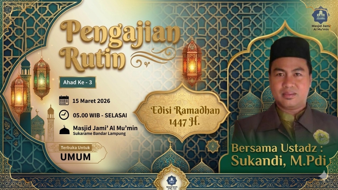 Kajian Subuh Bersama Ustadz Sukandi, M Pdi