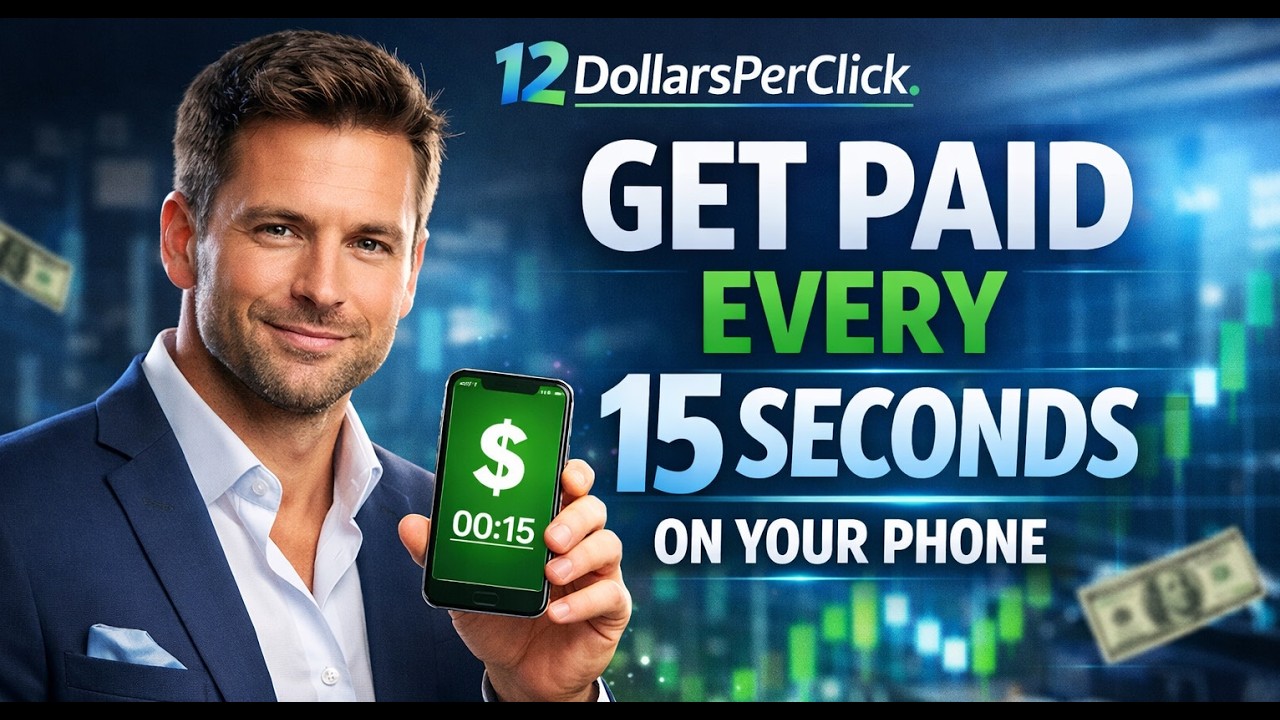 12dollarsperclick. Как купить 1-й уровень, добавить свою рекламу и делать просмотры рекламы.