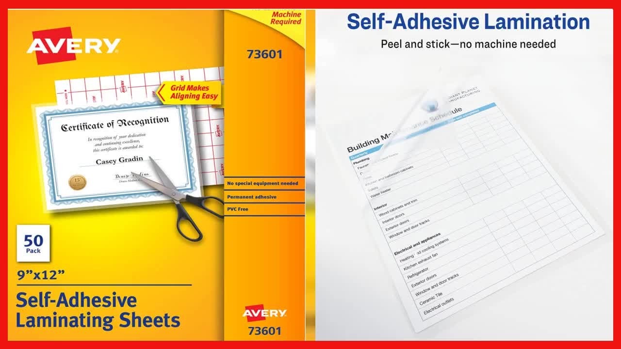 Protect Your Documents Effortlessly with Self-Laminating Sheets