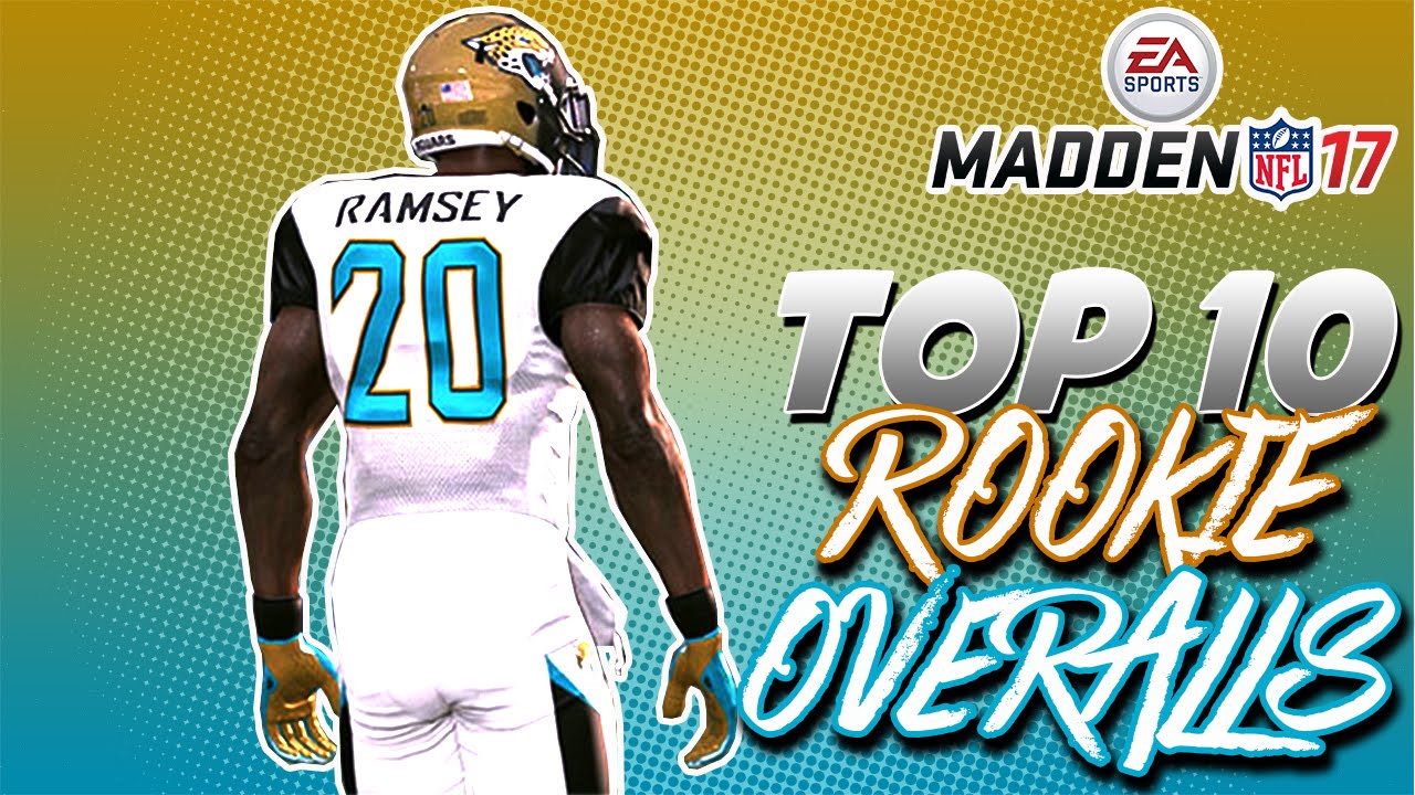 Madden 17 TOP 10 Rookies Player Ratings & Attributes ZEKE & JALEN RAMSEY ARE BEASTS!!!