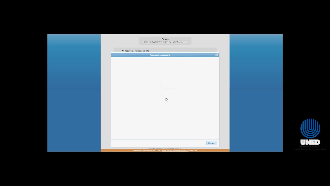 Tutorial Sistema de apelaciones de la UNED. Autores: COA