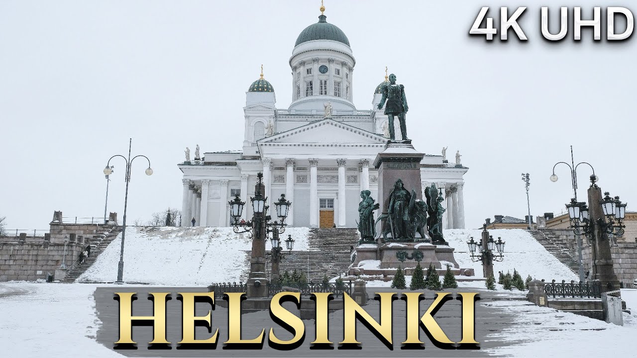 Magical Helsinki in Winter, Finland 4K