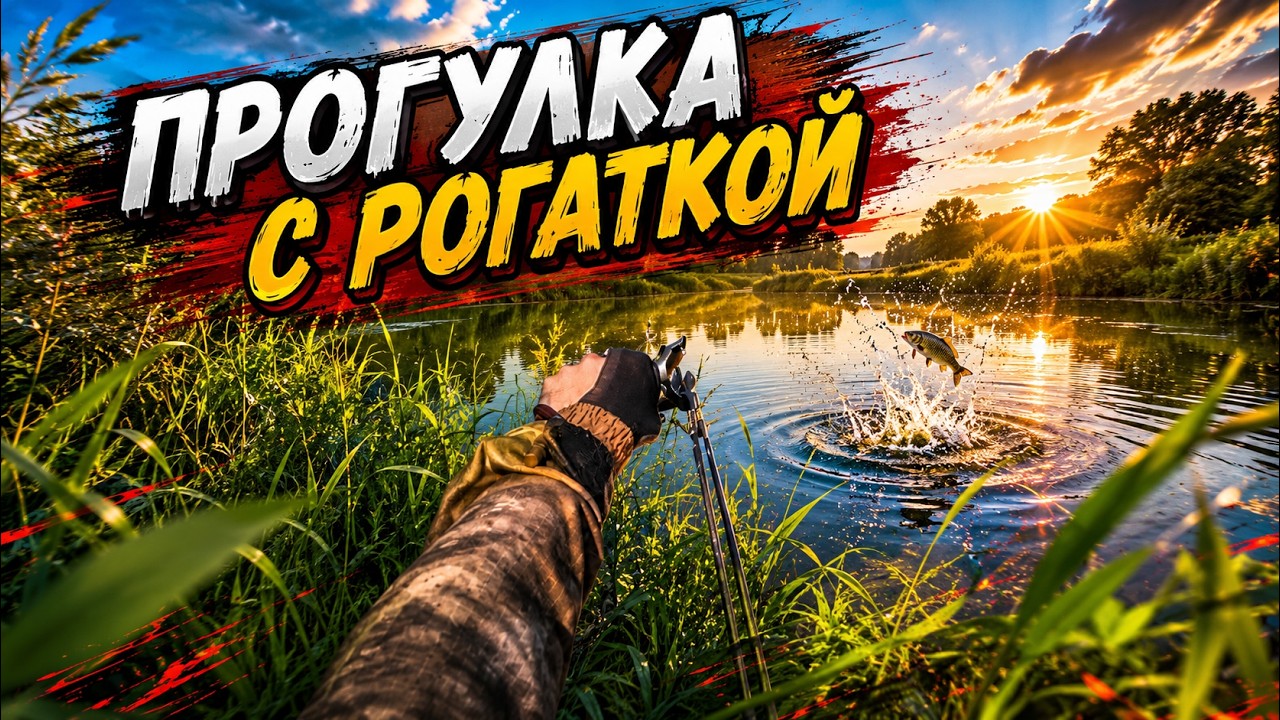 Прогулка с Рогаткой — Охота на Рыбу с Рогаткой Прошла не Зря, Улов Есть!#fishing#top#2025#youtube